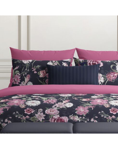 Set aus 2 rosafarbenen Nachtkissenbezügen aus Baumwollsatin von Eclat — 2 x (50 x 70 cm)