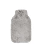 Bouillotte avec housse Uni grise - 20x33 cm