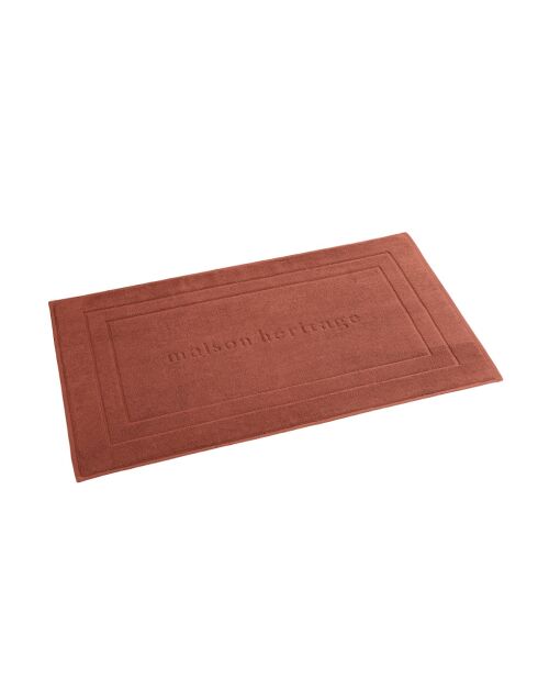 Tapis de bain terracotta - 60x100 cm