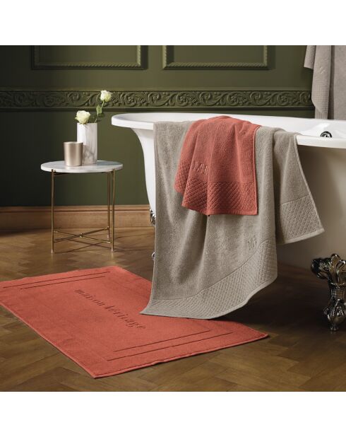 Tapis de bain terracotta - 60x100 cm