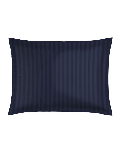 Juego de 2 fundas de almohada de satén de algodón Jardin adornadas en azul, 11 — 2 x (50 x 70 cm)