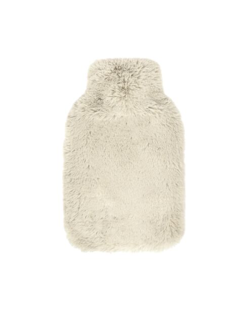Bouillotte avec housse Uni blanche - 20x33 cm