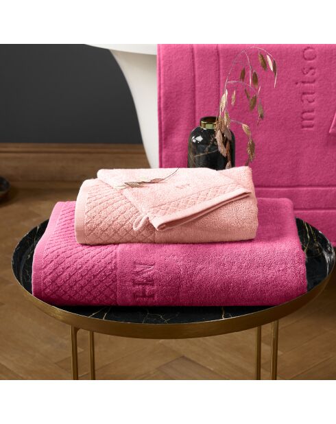 Alfombra de baño con alfombra rosa salmón, 60 x 100 cm