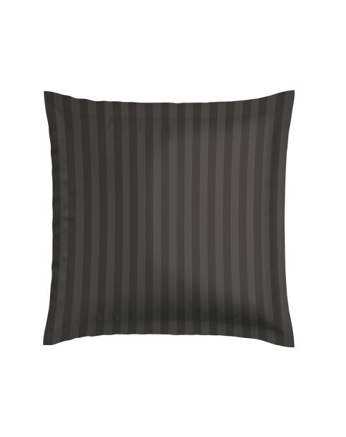 Juego de 2 fundas de almohada de satén de algodón de fantasía con forma de felino marrón, 2 x 63 cm