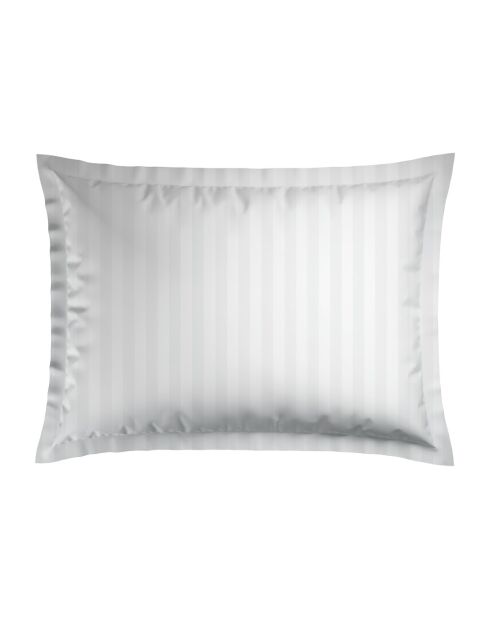 Set aus 2 taupefarbenen Kissenbezügen aus indischem Baumwollsatin — 2 Stück (50 x 70 cm)
