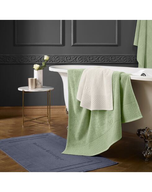 Alfombra de baño con alfombra verde almendra, 60 x 100 cm