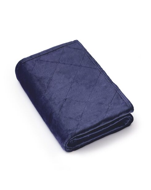 Maxiplaid Diamond dunkelblau - 220x250 cm