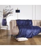 Maxiplaid Diamond dunkelblau - 220x250 cm