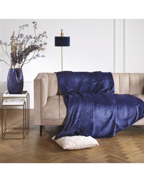 Maxiplaid Diamond dunkelblau - 220x250 cm