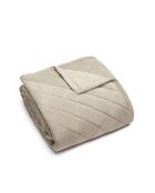 Couvre-lit corduroy Diamond taupe - 220x250 cm