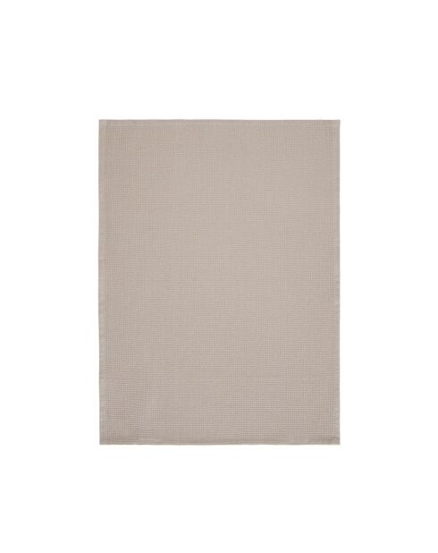 Taupefarbenes Küchentuch aus Baumwolle - 3 x (50x70 cm)