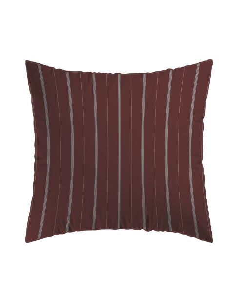Set de 2 fundas de almohada Lioré de satén de algodón burdeos