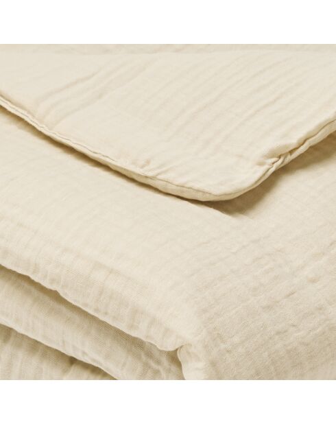 Manta de gasa de algodón Uni taupe 07 - 80x120 cm