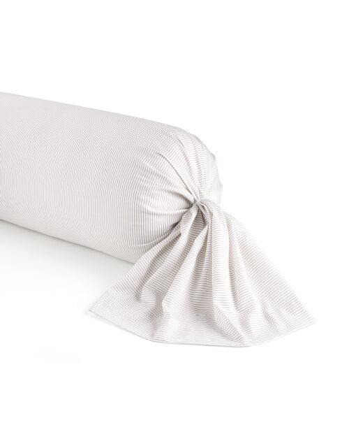 Custodia Colibri in raso di cotone con motivo floreale tortora - 43x210 cm