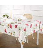 Mantel Poppy Field de color blanco roto