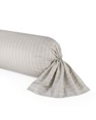 Custodia in cotone satinato Elegant stripes taupe - 43x210 cm
