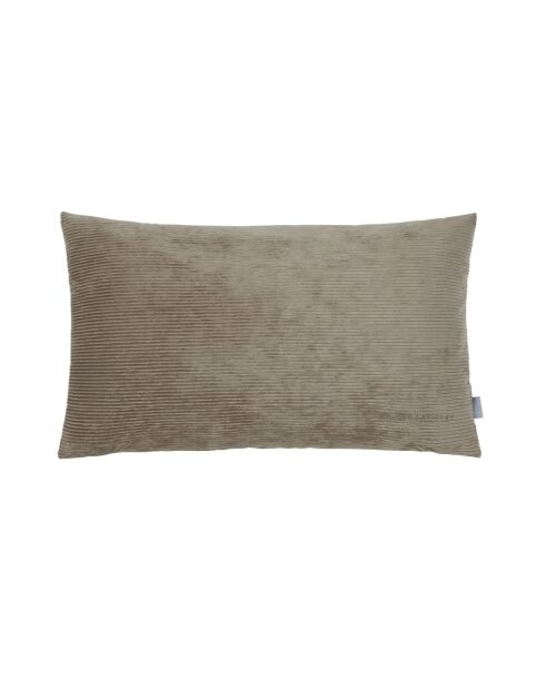 Funda de cojín de pana Uni taupe