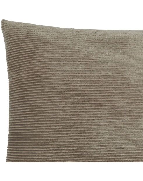 Funda de cojín de pana Uni taupe