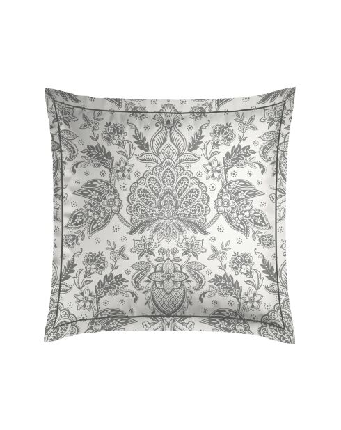 Set aus 2 beigen Fleur de Prestige Kissenbezügen aus Baumwollsatin — 2 Stück (63 x 63 cm)