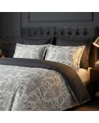 Set aus 2 beigen Fleur de Prestige Kissenbezügen aus Baumwollsatin — 2 Stück (63 x 63 cm)