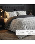 Fleur de Prestige Kissenhülle aus Baumwollsatin, 43 x 210 cm, beige