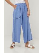 Zenith azurblaue Leinenhose