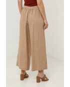 Fusion camel linnen broek