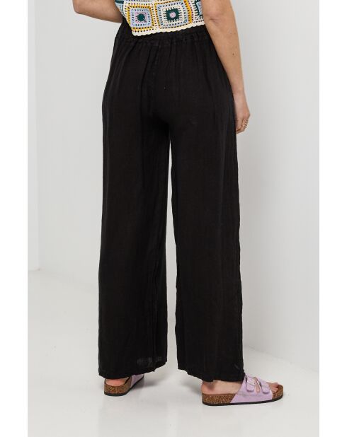 Orion schwarze Leinenhose