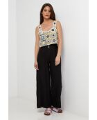 Orion schwarze Leinenhose