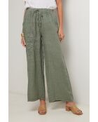 Khakifarbene Leinenhose Meteor
