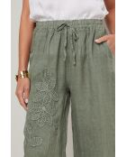 Khakifarbene Leinenhose Meteor
