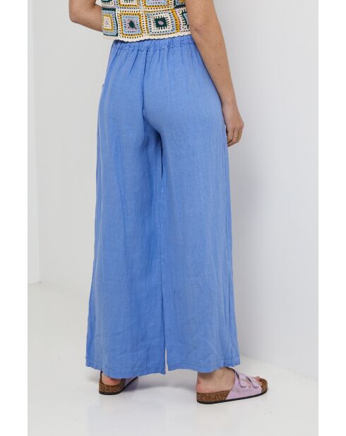 Pantalon en lin Nova indigo