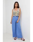 Pantalon en lin Nova indigo
