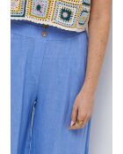 Pantalon en lin Nova indigo