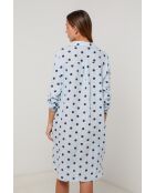 Robe en lin Arctic ciel