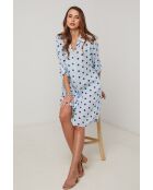 Robe en lin Arctic ciel