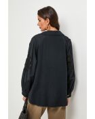 Tunique en coton Hyperdrive noire