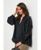 Tunique en coton Hyperdrive noire