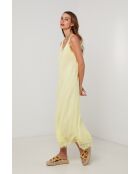 YieldPro gelbes Leinenkleid