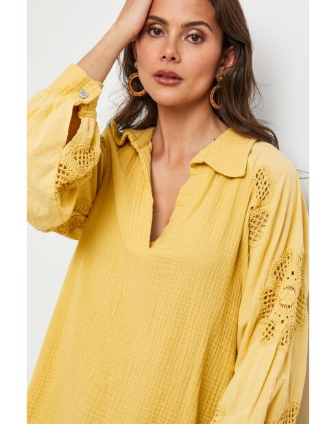 Tunique en coton Flashpoint jaune