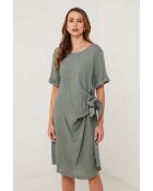 Khakifarbenes Leinenkleid Vanguard