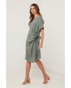Khakifarbenes Leinenkleid Vanguard