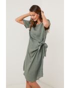 Khakifarbenes Leinenkleid Vanguard