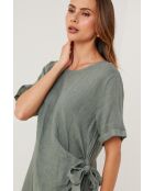 Khakifarbenes Leinenkleid Vanguard