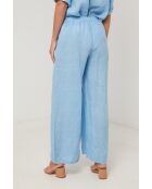 Leinenhose Indigo Titanium