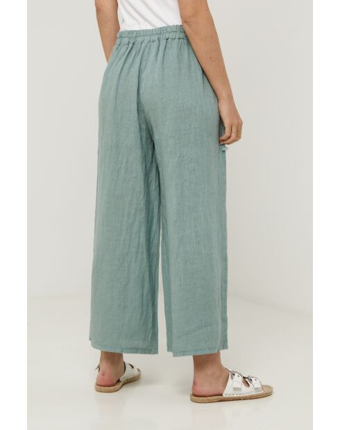 Grüne Leinenhose Vertex