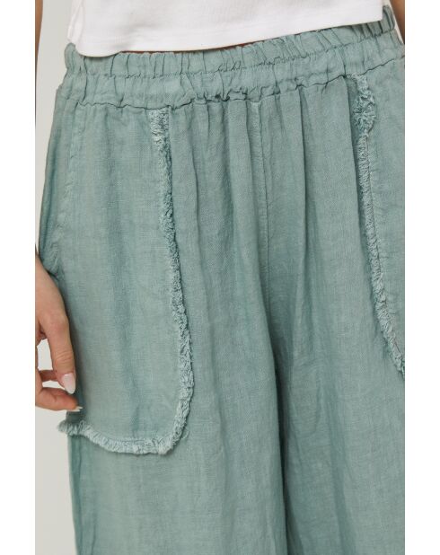 Grüne Leinenhose Vertex