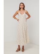 Beiges Leinenkleid QuickPulse
