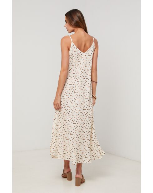 Beiges Leinenkleid QuickPulse