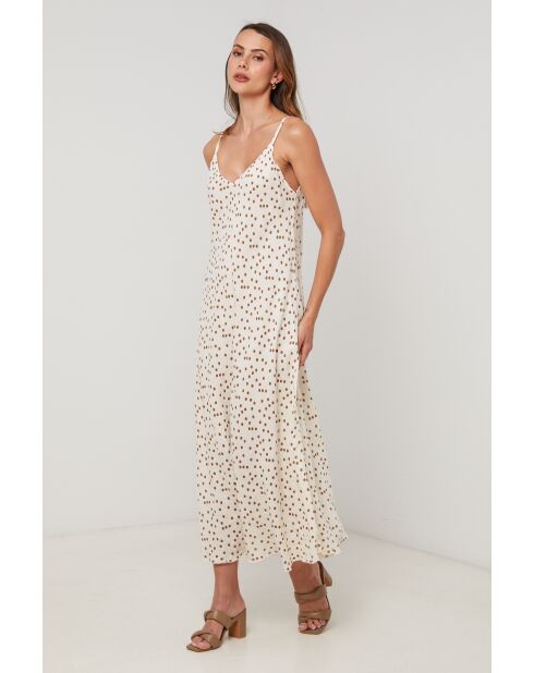 Beiges Leinenkleid QuickPulse